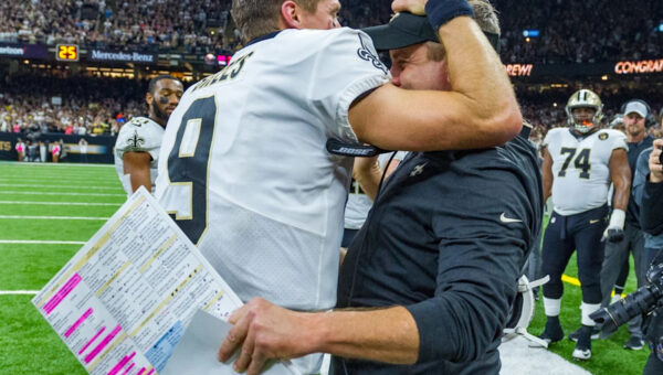 Watch Sean Payton’s emotional reaction to Drew Brees’ HOF call