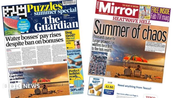 UK papers: ‘Summer of chaos’ and ‘water bosses’ pay rises’