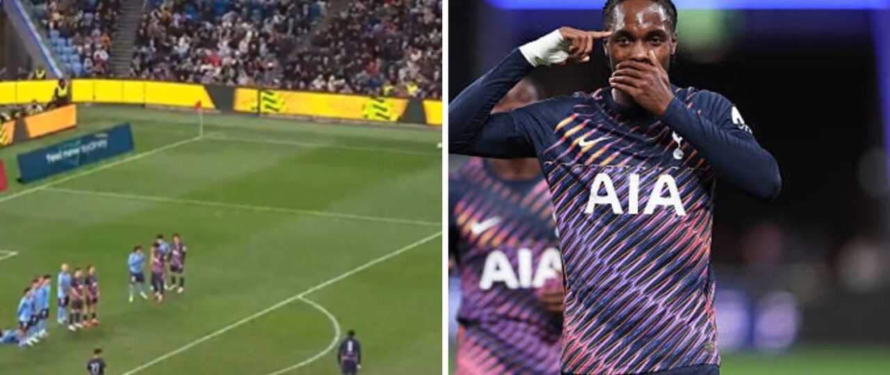 Watch: What a hit! Mathys Tel scores stunning free-kick for Tottenham vs Sydney FC