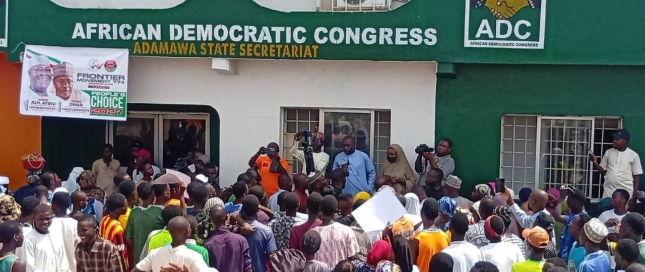 ADC supporters protest alleged plan to replace Adamawa governorship candidate