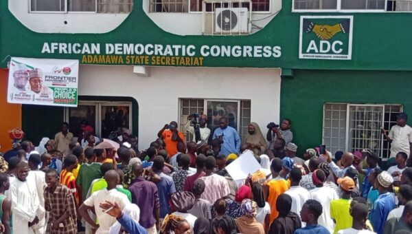 ADC supporters protest alleged plan to replace Adamawa governorship candidate