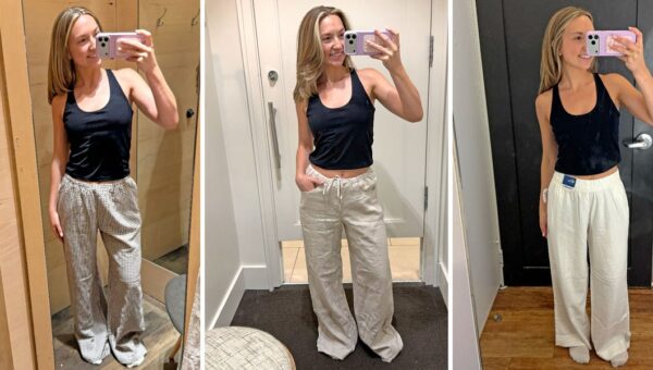 I tried on linen pants at Gap, Old Navy, and Banana Republic. There was only one pair I wouldn’t consider buying.