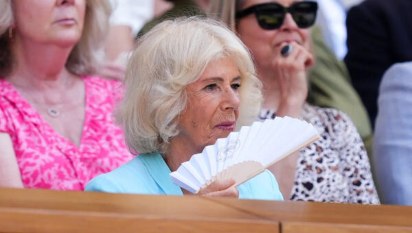 Queen Camilla joined by actor who played her husband in Wimbledon Royal Box as she watches Arthur Fery
