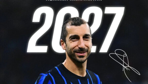 Official: Inter hand new contract extension to 37-year-old Mkhitaryan