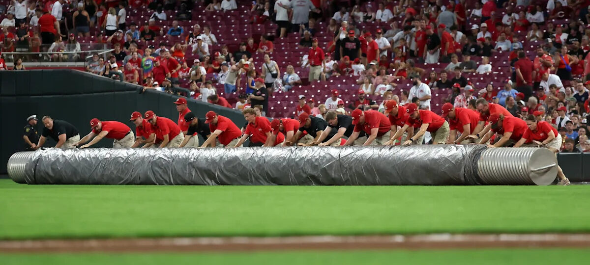 Reds vs. Guardians game postponed due to rain; doubleheader on Tuesday