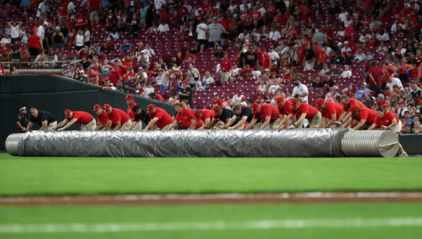 Reds vs. Guardians game postponed due to rain; doubleheader on Tuesday