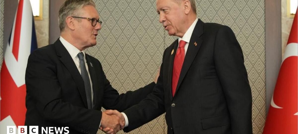 Starmer gifted gun and ammunition by Turkish president at Nato