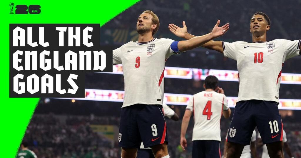 All the goals from England’s 2026 World Cup campaign so far