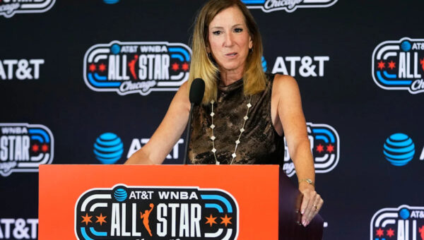 WNBA commissioner Cathy Engelbert announces new replay center, offers hazy outlook for her own job in 2027