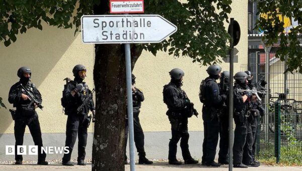 Teenager arrested after two girls, 13, seriously injured in German school attack