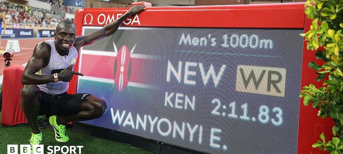 Wanyonyi breaks 1,000m world record on debut in Monaco