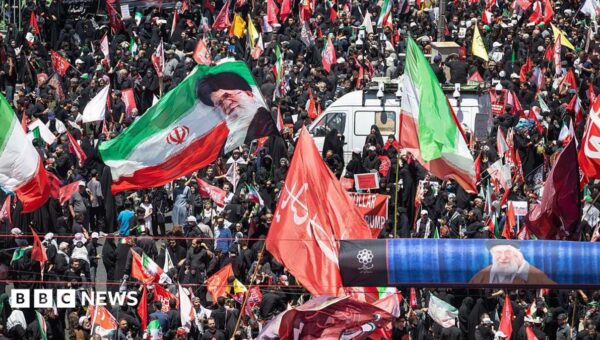 Huge crowds in Mashhad as Iran’s late supreme leader is buried