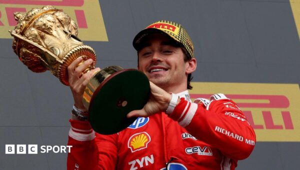 Leclerc wins dramatic British GP from Russell & Hamilton