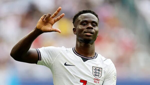 Third-place showdown hat-trick cannot lessen pain of semifinal loss for England star Bukayo Saka (Video)