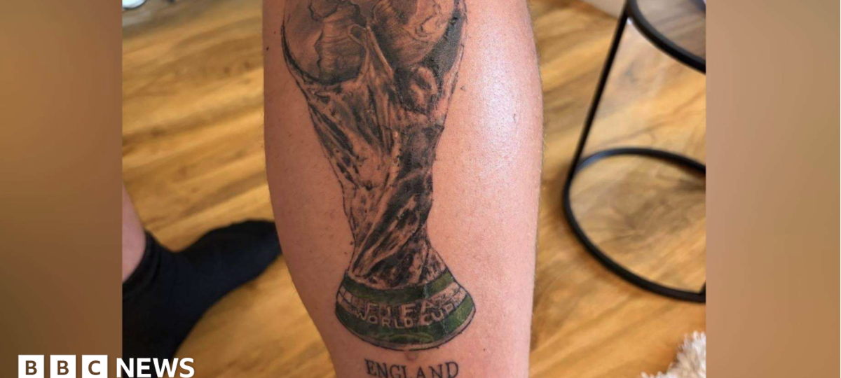 Fan may get ‘only joking’ added to England World Cup winners tattoo after defeat