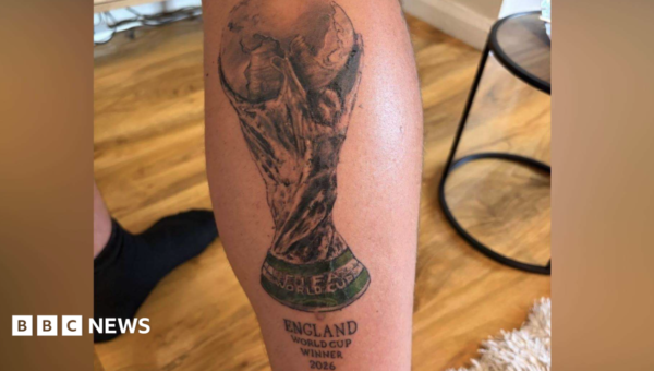 Fan may get ‘only joking’ added to England World Cup winners tattoo after defeat