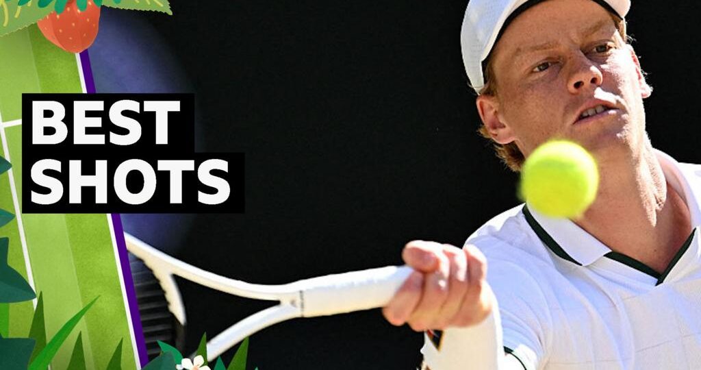Sinner's best shots as world number one retains Wimbledon title