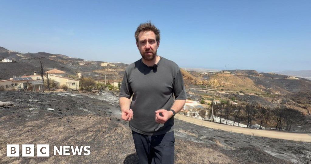 'This landscape is completely charred': Inside the village at epicentre of Spain's wildfires