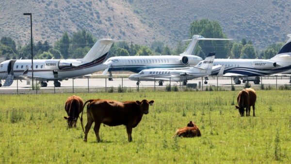Private jets descend on Sun Valley’s invite-only ‘summer camp for billionaires’