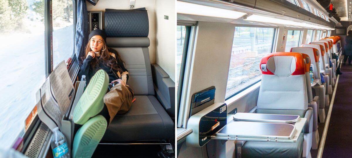 I booked a roomette and a first-class seat on Amtrak trains. The cheaper ride was way more comfortable.