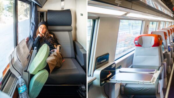 I booked a roomette and a first-class seat on Amtrak trains. The cheaper ride was way more comfortable.