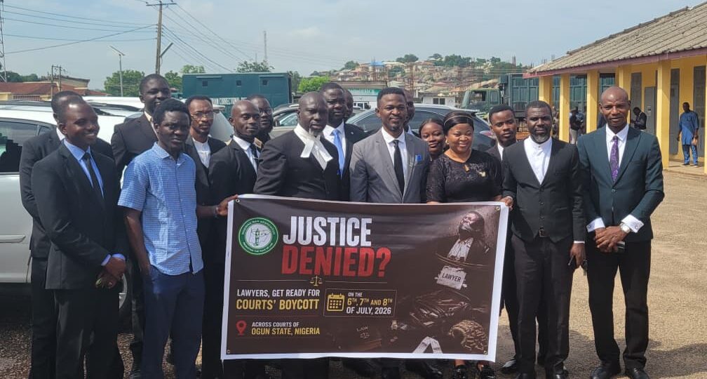 Lawyers boycott Ogun courts over ₦100,000 virtual hearing fee, other policies