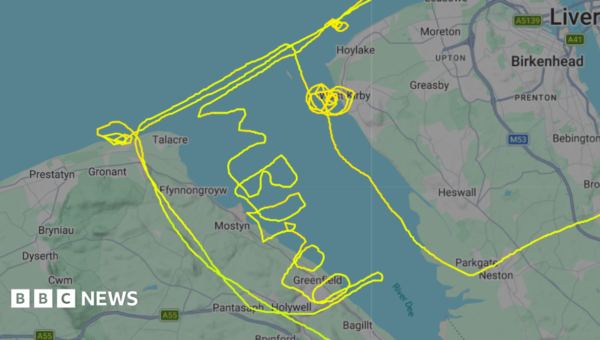 Pilot writes ‘I’m bored’ in sky during flight
