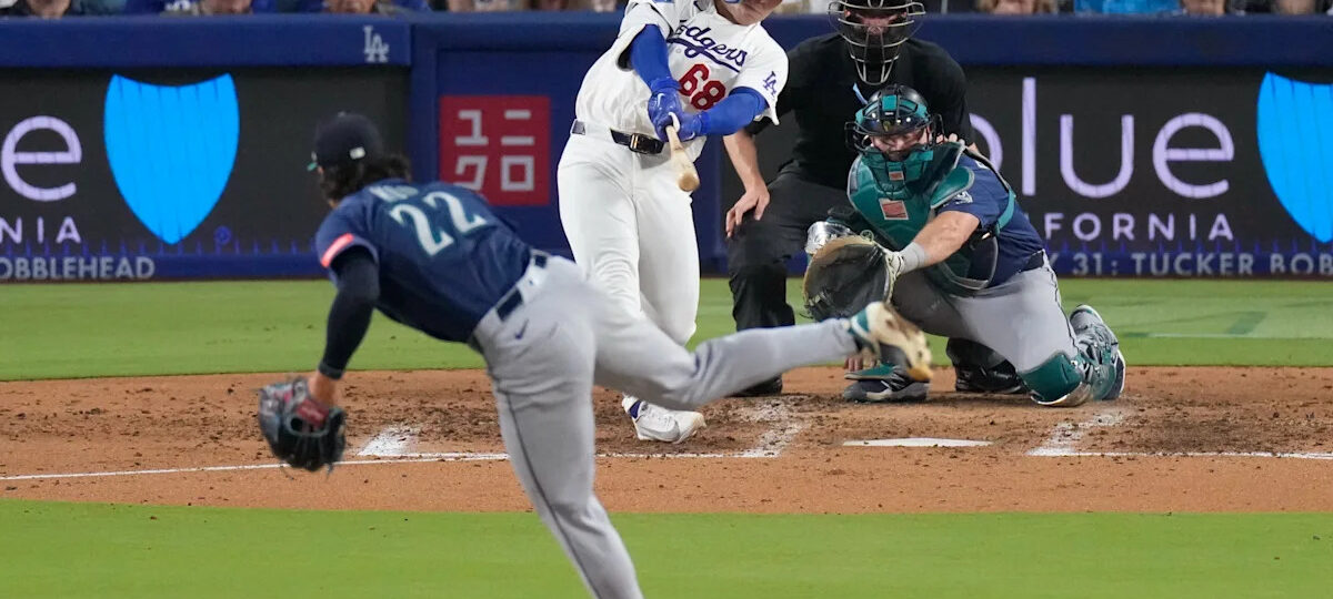 Rushing and Hernández go deep as the Dodgers beat the Mariners 6-2