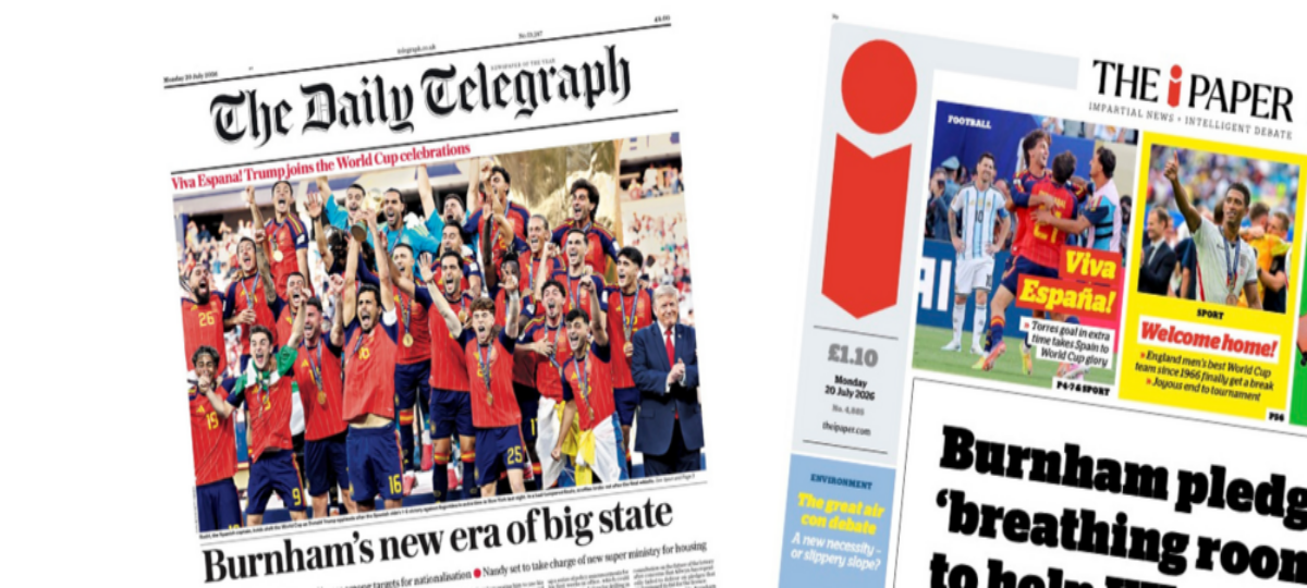 The Papers: 'Burnham's new era' and 'Viva España!'