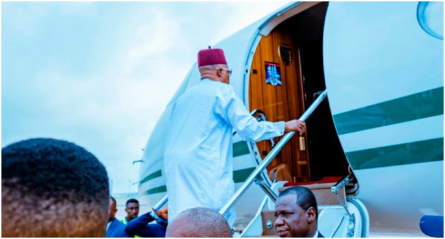 Shettima Departs Abuja To Represent Tinubu At 69th ECOWAS Summit In Sierra Leone