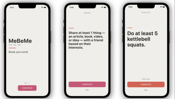 MeBeMe’s new ‘interrupter’ app helps you become your best self instead of doomscrolling