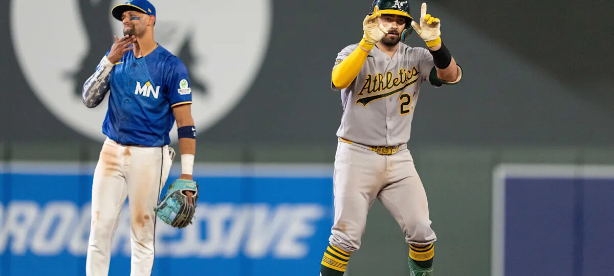 A's lose All-Star catcher Shea Langeliers to knee injury