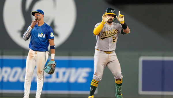 A’s lose All-Star catcher Shea Langeliers to knee injury