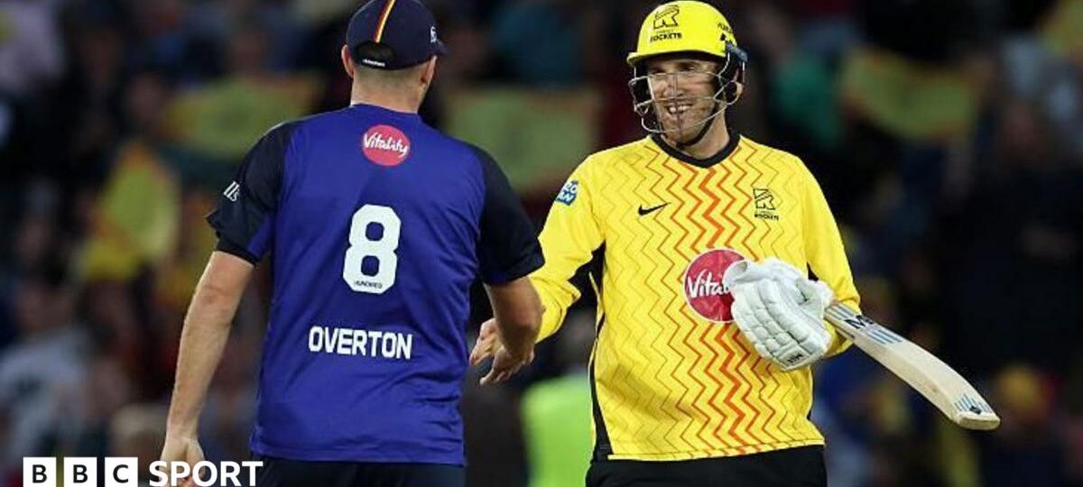 Craig Overton hits twin Jamie for decisive six