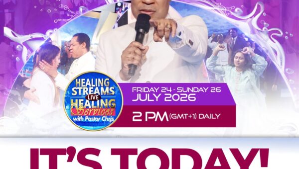 Healing Streams Live Healing Services with Pastor Chris begin today