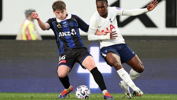 Watch: Mathys Tel produces stunning assist for Richarlison in pre-season win vs Auckland