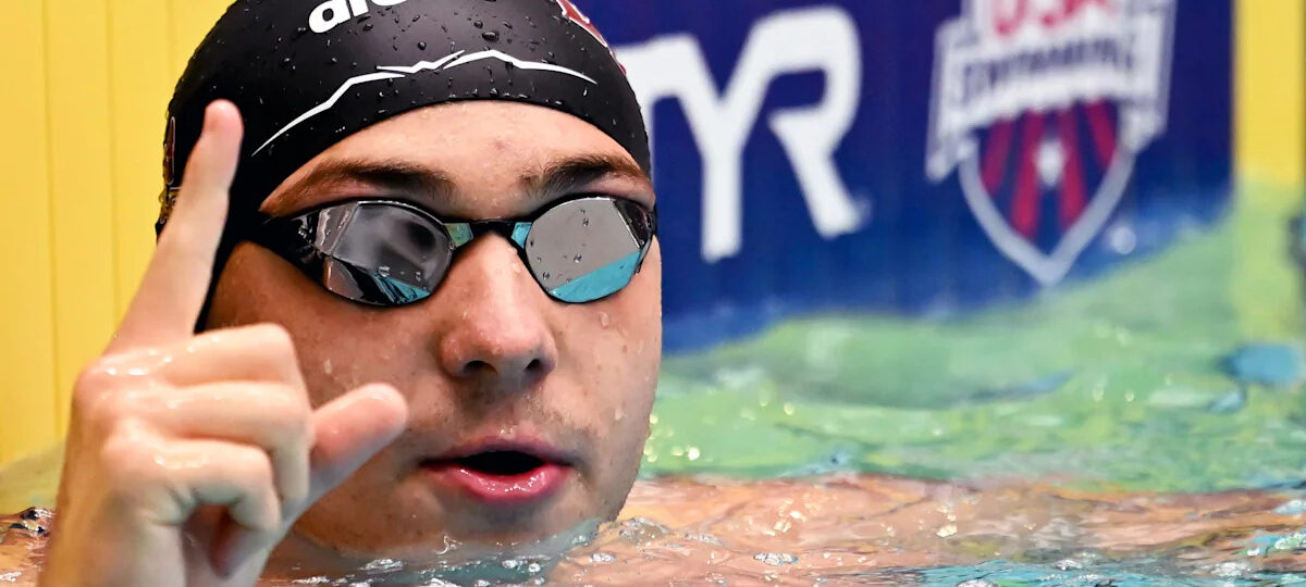 Ilya Kharun defeats Caleb Dressel in 100m butterfly for second national title of the week