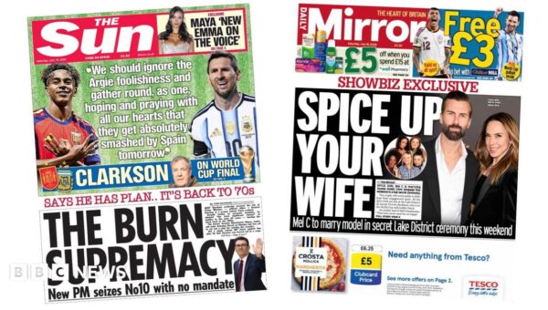 The Papers: ‘The Burn supremacy’ and ‘Spice up your wife’