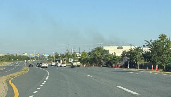 Dark smoke rose above a Virginia data center as a heat wave pushed the power grid close to its limits