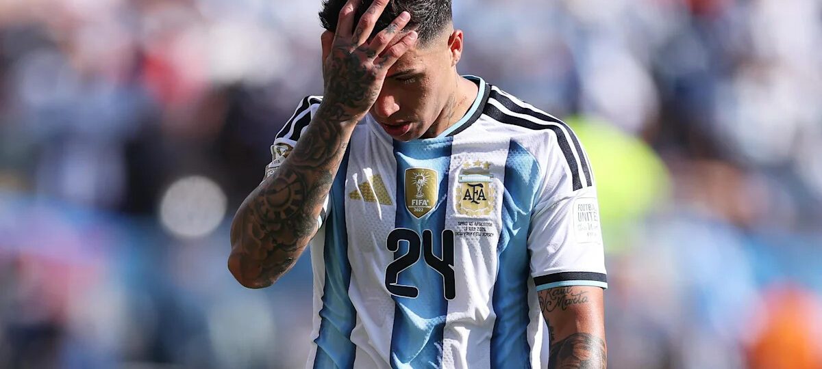 Enzo Fernández sees red as Spain beat Argentina to win the 2026 World Cup