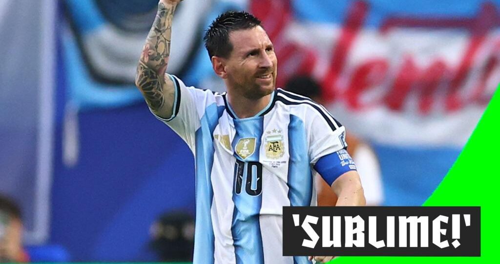 'Sensational' Messi finish gives Argentina the lead