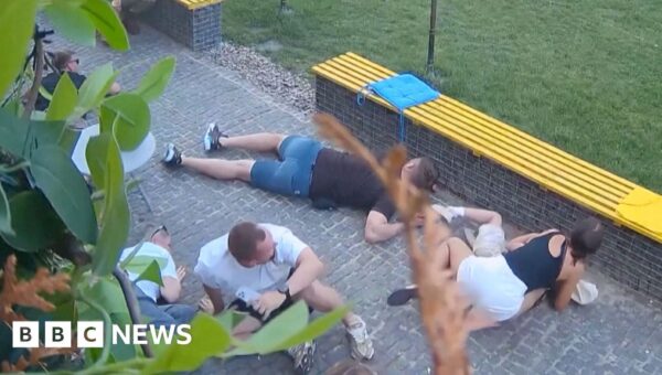 People flee as Russian strike hits near Ukraine coffee shop