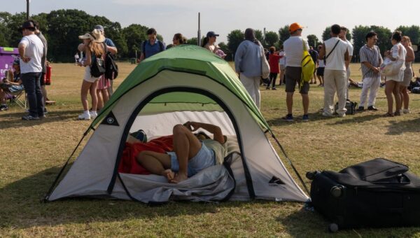 The real Wimbledon starts at the campsite across the street