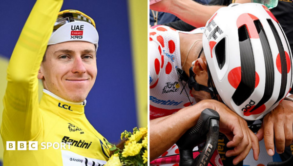 Pogacar set to equal Tour record as Carapaz wins stage