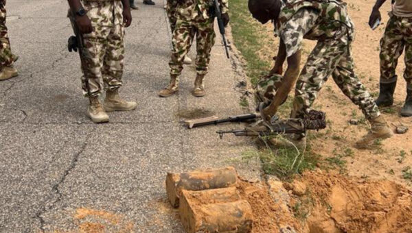 Troops foil suspected terrorist attack, recover IED in Borno