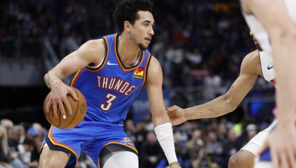 Who will replace Lu Dort in the Thunder’s starting lineup?