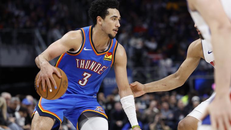 Who will replace Lu Dort in the Thunder's starting lineup?