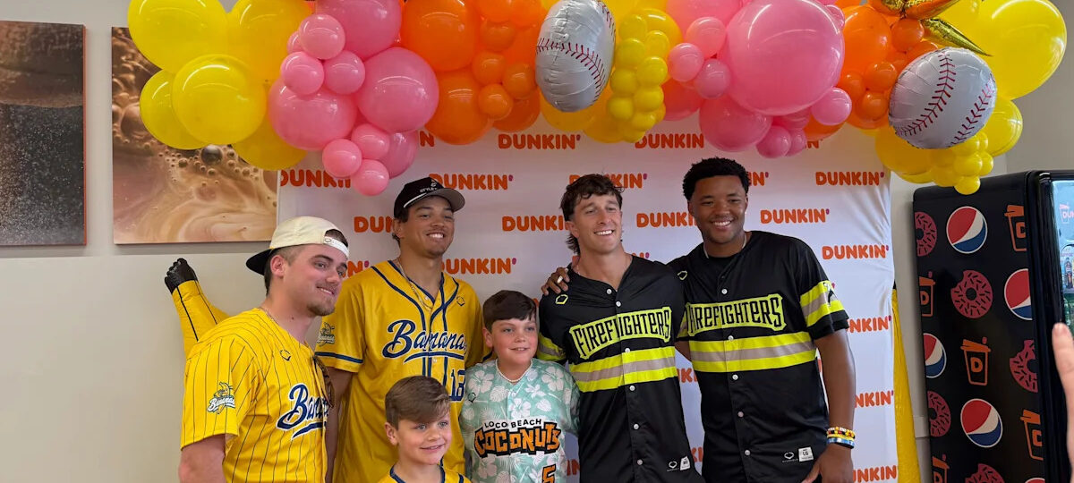 Can't get a ticket? Meet Savannah Bananas players Saturday at Dunkin'