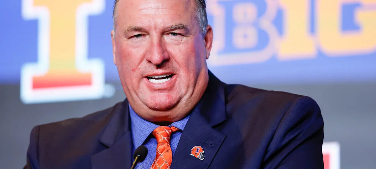 Illinois head coach Bret Bielema Big Ten media days press conference