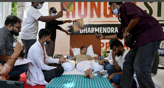 Indian Activist Moved To Hospital After 20-Day Hunger Strike
